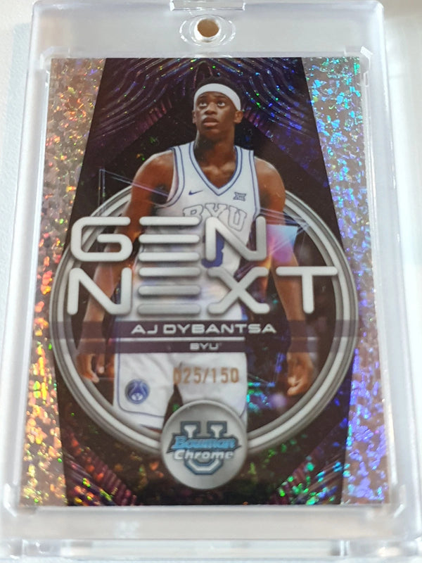 2025 Bowman U Chrome AJ Dybantsa Rookie #GN-1 MINI DIAMOND /150 Refractor RC