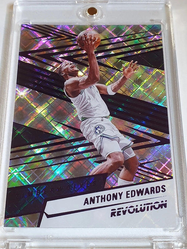 2024 Panini Revolution Anthony Edwards #40 COSMIC /99 Holo - Ready to Grade