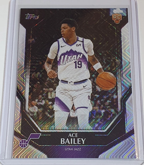 2025-26 Topps Collector's Kit Ace Bailey Rookie HOLO WAVE FOIL RC - Rare