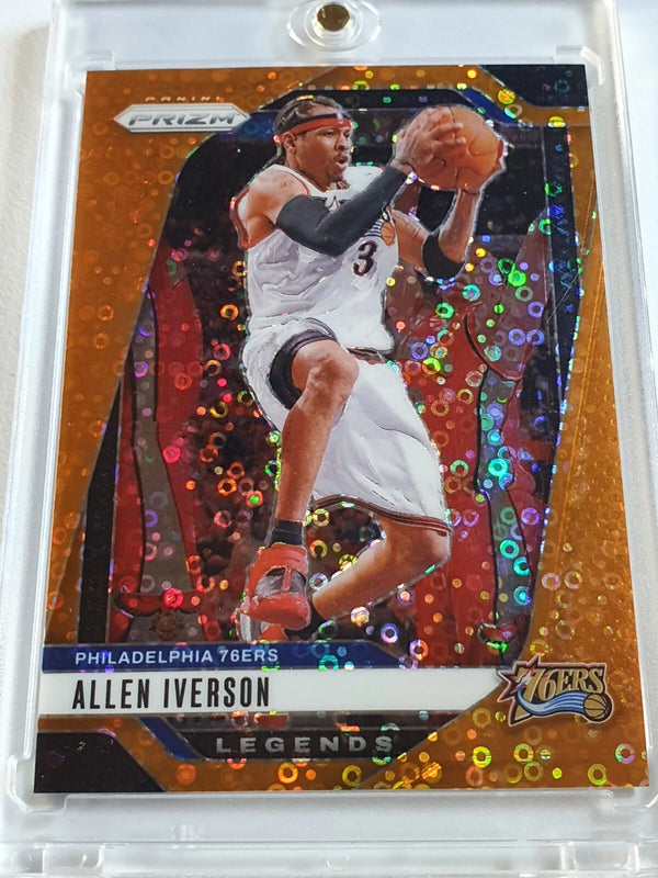 2024 Panini Prizm Allen Iverson #291 FAST BREAK ORANGE /125 Holo - Rare