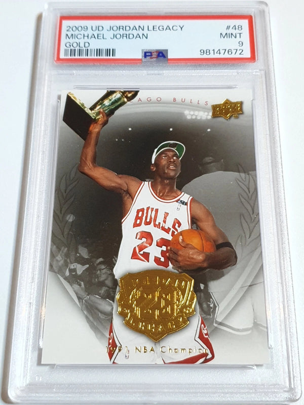 2009 Upper Deck Jordan Legacy Michael Jordan #48 GOLD - PSA 9 (POP 25)