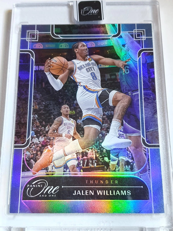 2023 Panini One and One Jalen Williams #48 BLUE /35 Holo - Panini Factory Sealed