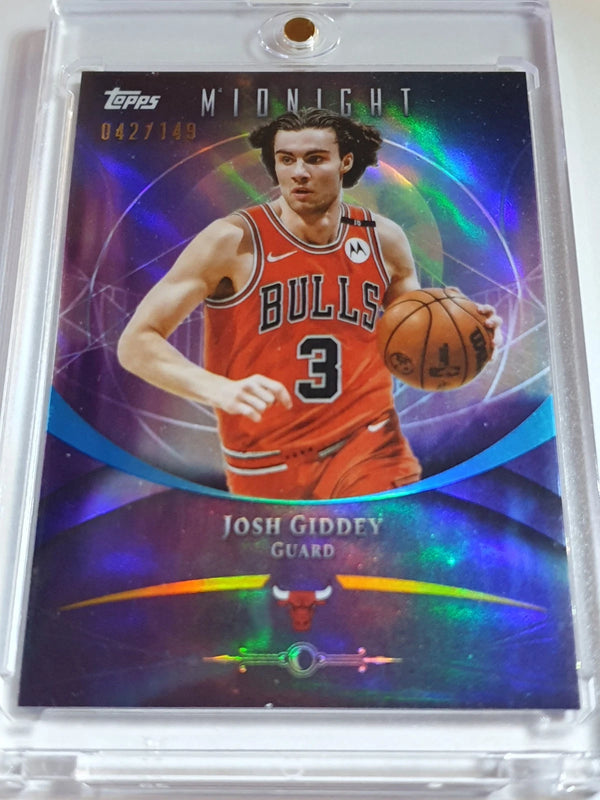2025 Topps Midnight Josh Giddey #11 MORNING /149 Holo (Bulls) - Ready to Grade