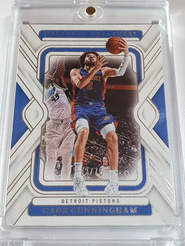 2024 Panini National Treasures Cade Cunningham #16 SILVER /75 Foil - Rare