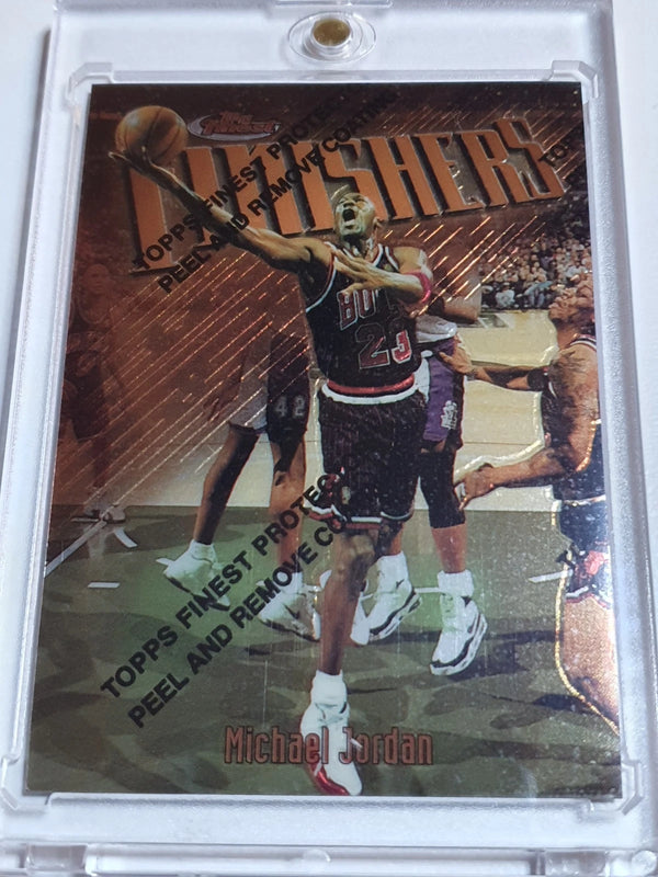 1997 Topps Finest Michael Jordan #39 With Coating Finishers - Ready to Grade