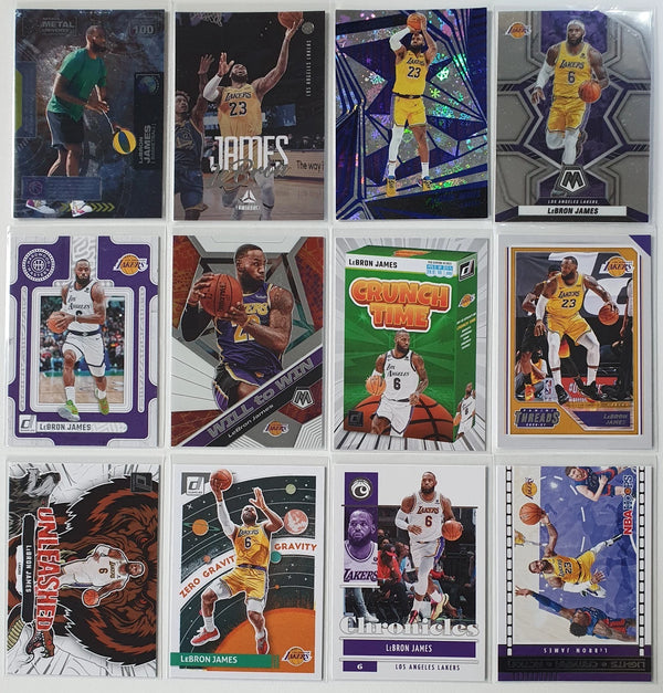 LeBron James Lot of 12 x LeBron James Collection Cards - Good Condition