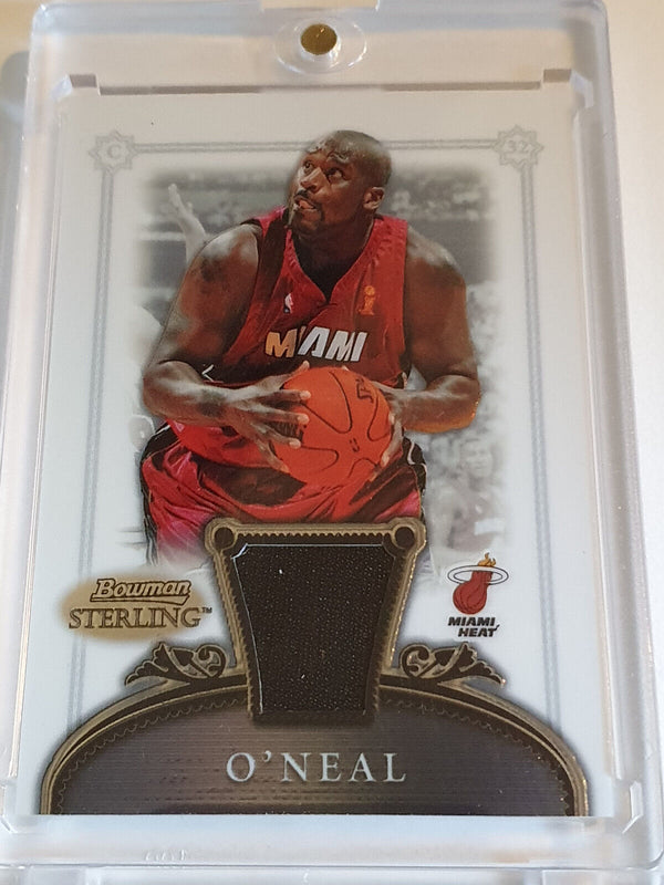 2006 Bowman Sterling Shaquille O'Neal #PATCH Game Worn Black Jersey - Rare