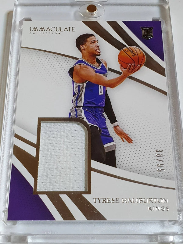 2020 Panini Immaculate Tyrese Haliburton Rookie #PATCH /99 Jersey RC - Rare
