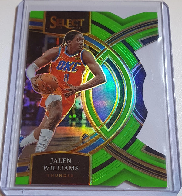 2023 Panini Select Jalen Williams #192 NEON GREEN Holo /75 Premier Die-Cut Rare