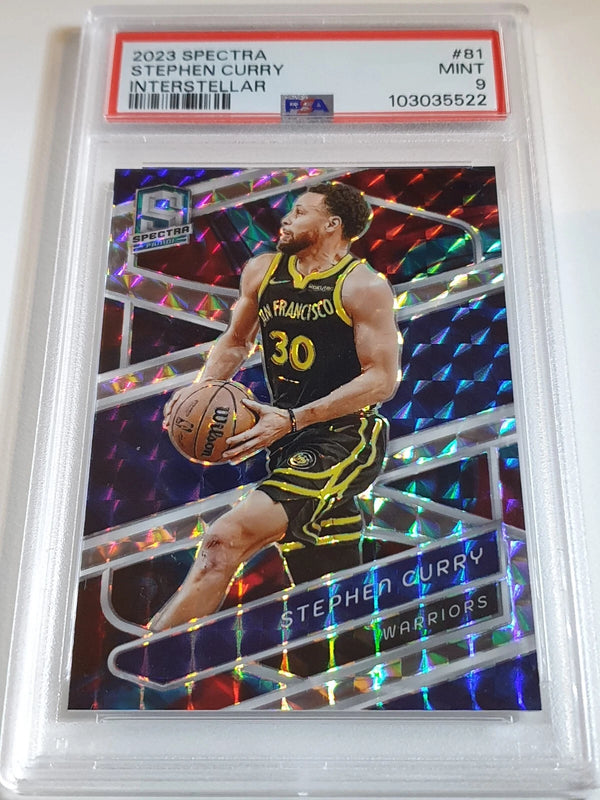 2023 Panini Spectra Stephen Curry #81 INTERSTELLAR /99 Prizm - PSA 9 (POP 2)