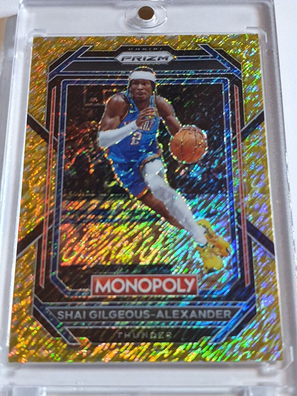 2022 Prizm Monopoly Shai Gilgeous-Alexander #62 GOLD SHIMMER /500 Holo - Rare