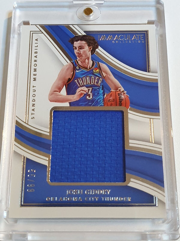 2022 Panini Immaculate Collection Josh Giddey #PATCH /99 Game Worn Large Jersey
