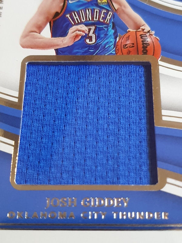 2022 Panini Immaculate Collection Josh Giddey #PATCH /99 Game Worn Large Jersey