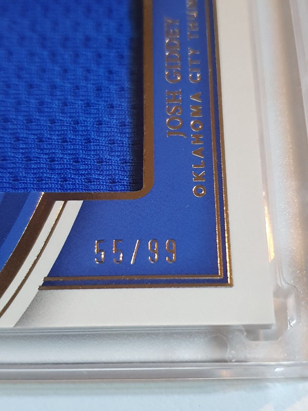 2022 Panini Immaculate Collection Josh Giddey #PATCH /99 Game Worn Large Jersey