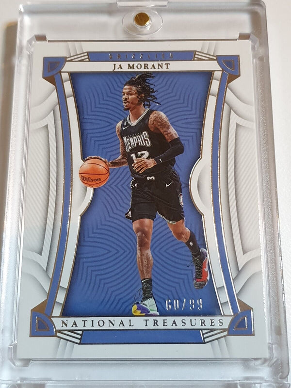 2022 Panini National Treasures Ja Morant #4 SILVER /99 Foil Edition - Rare