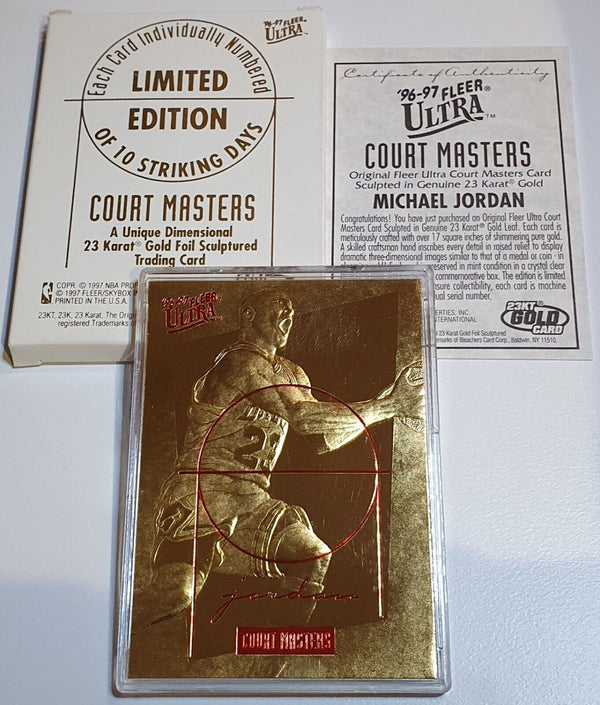 1997 Fleer Michael Jordan 23K GOLD 1996-97 Fleer Ultra - Ready to Grade