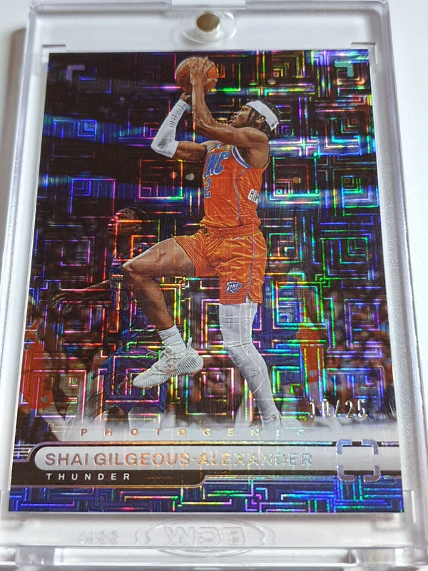 2022 Panini Photogenic Shai Gilgeous-Alexander #49 MAZE /25 Holo - Rare