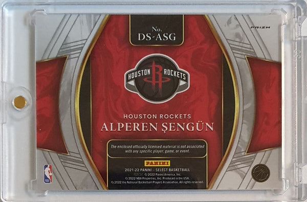 2021 Panini Select Alperen Sengun Rookie #PATCH SILVER Draft Jersey RC - Rare