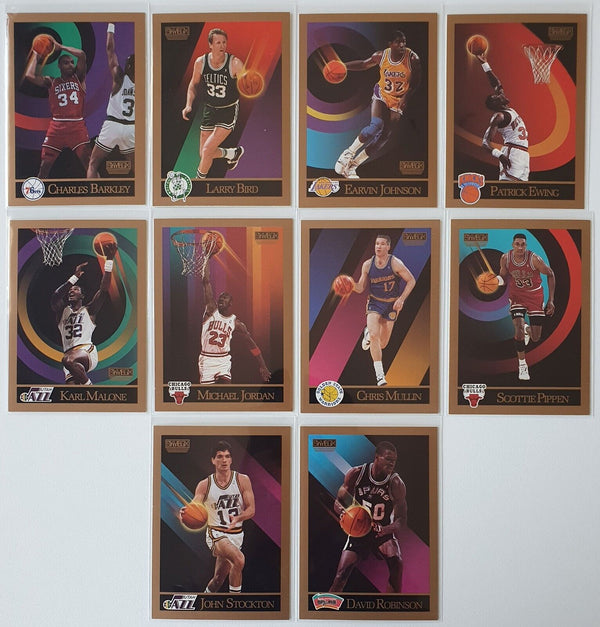1990 Skybox Michael Jordan & USA Dream Team Players (10 Card Lot) - Mint