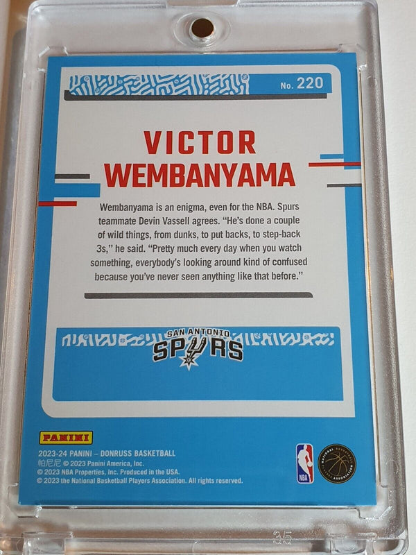 2023 Panini Donruss Victor Wembanyama Rookie #220 Rated Rookie RC - Rare