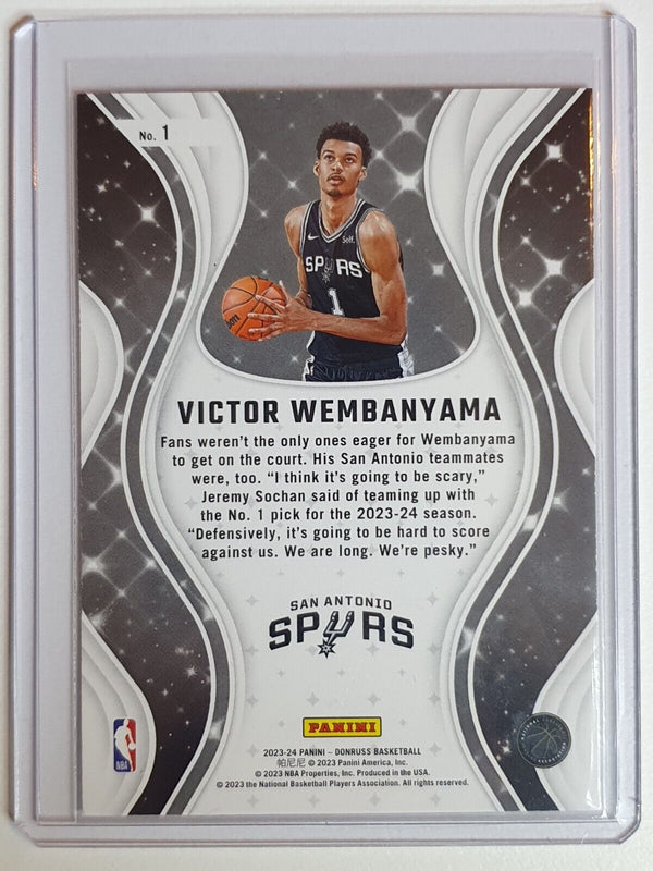 2023 Panini Donruss Victor Wembanyama Rookie #1 Magicians RC - Rare