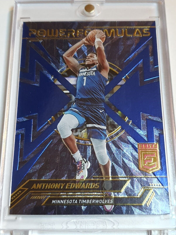 2022 Panini Donruss Elite Anthony Edwards #6 BLUE /99 Power Formulas - Rare