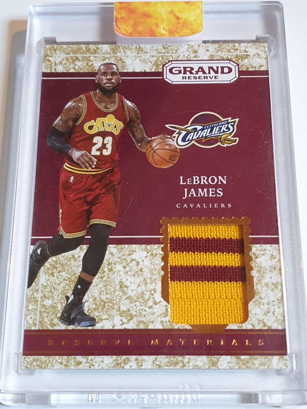 2016 Grand Reserve LeBron James #PATCH GRANITE /25 Game Worn 2 Color Jersey