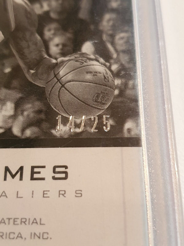 2016 Grand Reserve LeBron James #PATCH GRANITE /25 Game Worn 2 Color Jersey