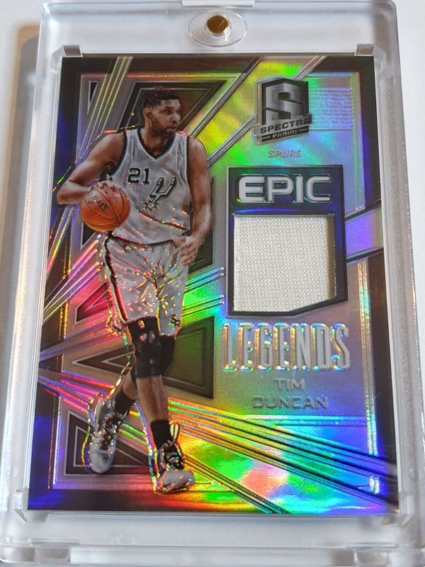 2017 Panini Spectra Tim Duncan #PATCH SILVER /149 Prizm Game Worn Jersey - Rare