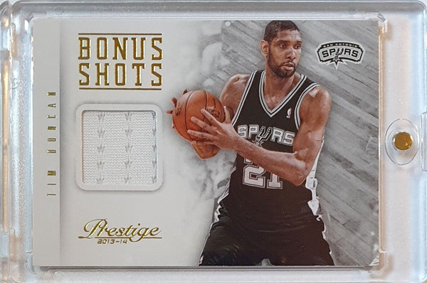2013 Panini Prestige Tim Duncan #PATCH Game Worn Jersey - Ready to Grade