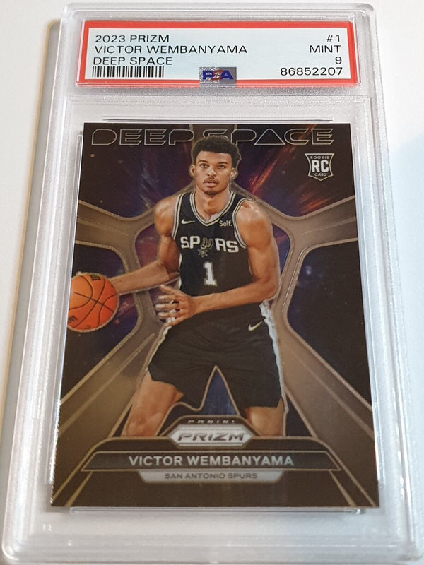 2023 Panini Prizm Victor Wembanyama Rookie #1 Deep Space RC - PSA 9 (Low POP)