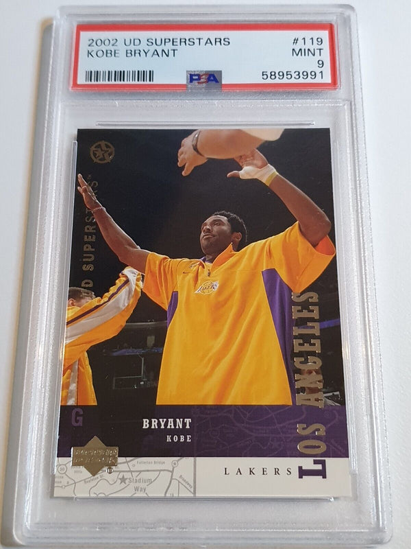 2002 Upper Deck Kobe Bryant #119 Superstars - PSA 9 (POP 10)