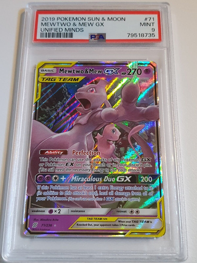 pokemon cards kyogre and groudon legend 2019 Pokemon Mewtwo & Mew GX 71/236 Holo Unified Minds