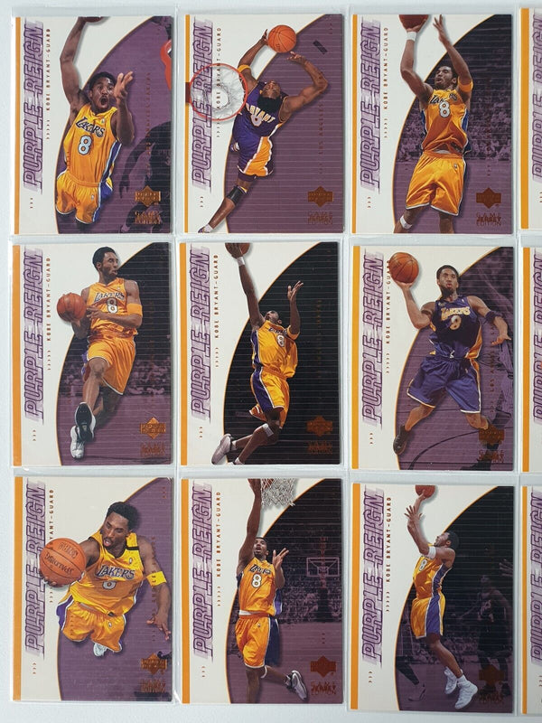 2000 Upper Deck Kobe Bryant Purple Reign COMPLETE SET of 15 - Mint