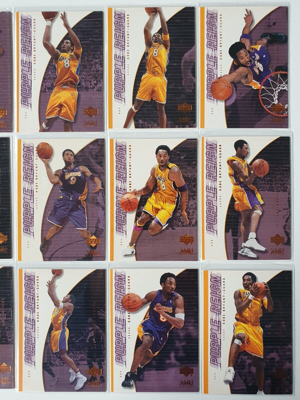 2000 Upper Deck Kobe Bryant Purple Reign COMPLETE SET of 15 - Mint