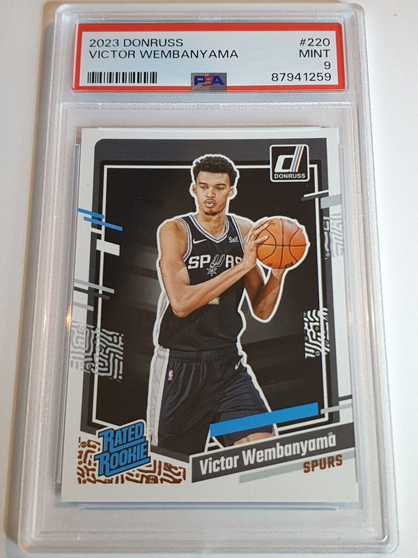 2023 Donruss Victor Wembanyama Rookie #220 Rated Rookie RC - PSA 9 (Low POP)