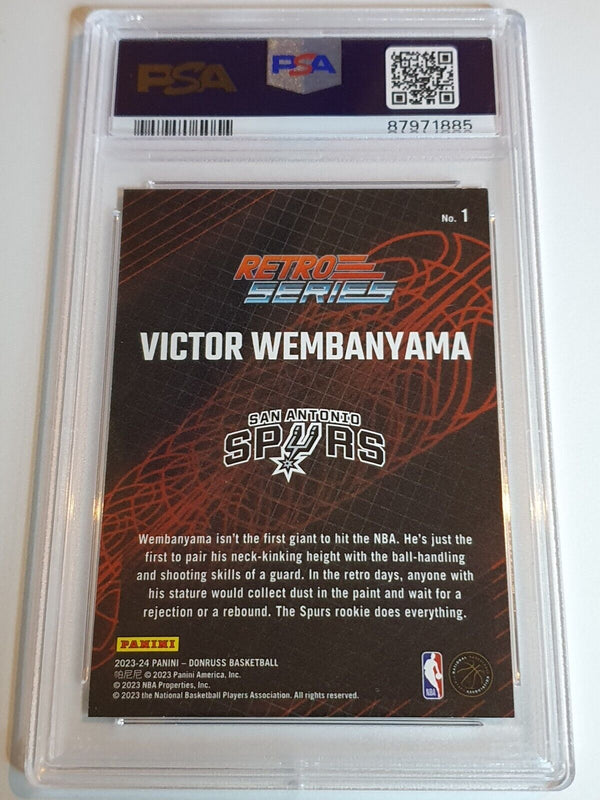 2023 Donruss Victor Wembanyama Rookie PRESS PROOF Retro Series - PSA 9 (POP 12)