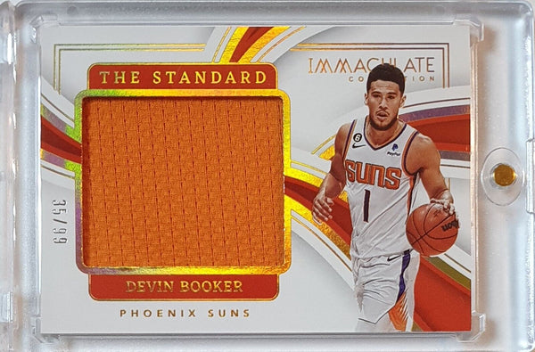 2022 Immaculate Collection Devin Booker #PATCH /99 Game Worn Jumbo Jersey - Rare