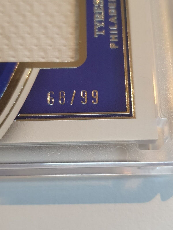 2022 Panini Immaculate Collection Tyrese Maxey #PATCH /99 Game Worn Jersey