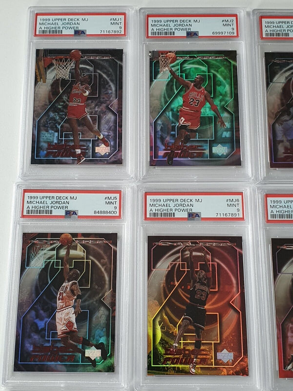 1999 Upper Deck Michael Jordan A Higher Power COMPLETE SET of 12 - PSA 9 (ALL)