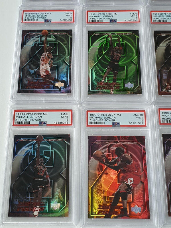 1999 Upper Deck Michael Jordan A Higher Power COMPLETE SET of 12 - PSA 9 (ALL)