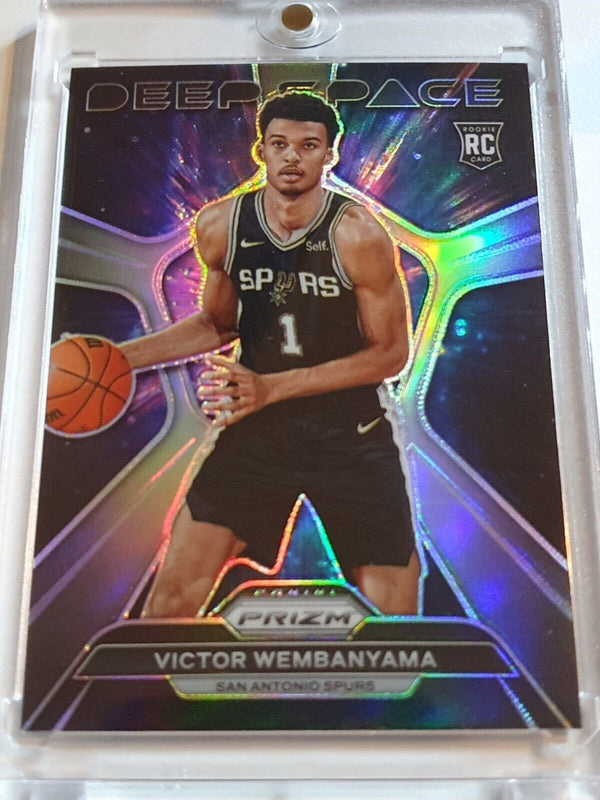 2023 Panini Prizm Victor Wembanyama Rookie #1 SILVER HOLO Deep Space RC - Rare