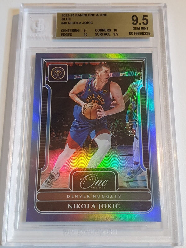 2022 Panini One and One Nikola Jokic BLUE /40 Holo - BGS 9.5 (POP 1)