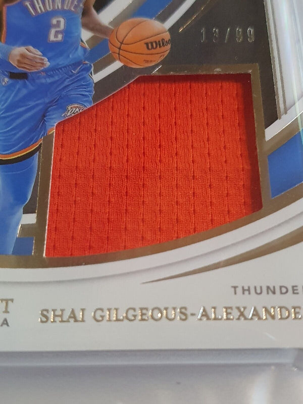 2021 Immaculate Shai Gilgeous-Alexander #PATCH /99 Jumbo Jersey - PSA 9 (POP 1)