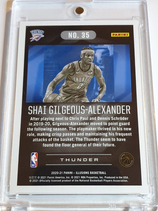 2020 Illusions Shai Gilgeous-Alexander #35 BLACK /49 Trophy Collection - Rare