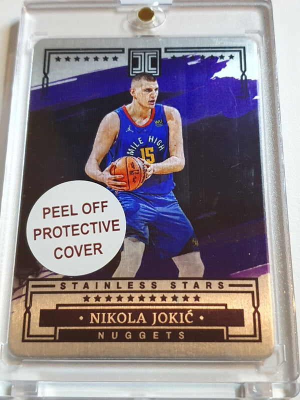 2022 Panini Impeccable Nikola Jokic #9 PURPLE /49 Stainless Stars - Rare