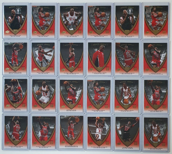 Lot of 24 x 2008 Upper Deck Michael Jordan Legacy - Good Condition