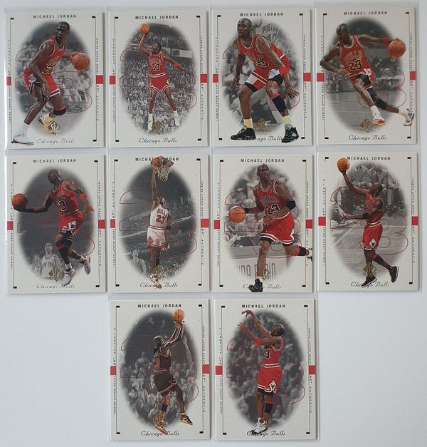1998 Upper Deck SP Authentic Michael Jordan COMPLETE SET of 10 - Rare