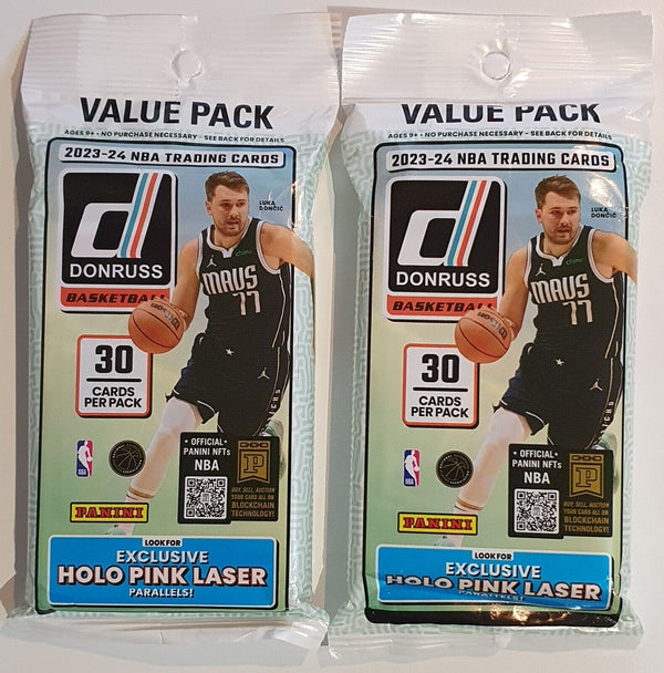 Lot of 2 x 2023-24 Panini Donruss Basketball JUMBO Value Packs - Factory Sealed