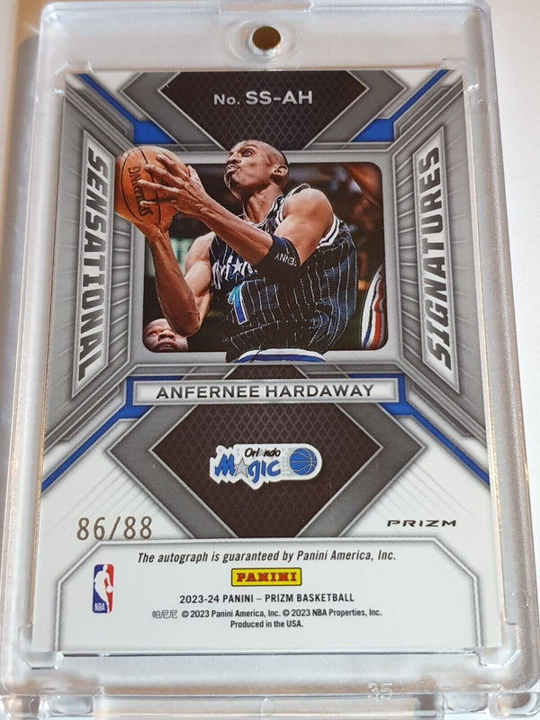 2023 Prizm Anfernee Hardaway AUTO CHOICE /88 Holo Sensational Signatures - Rare